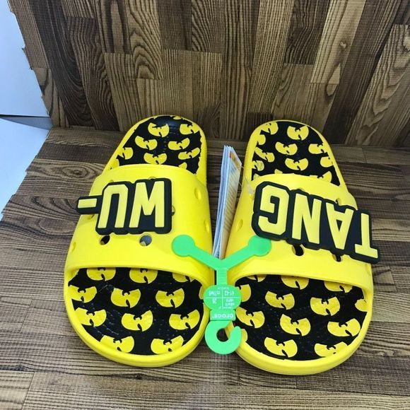 CROCS Shoes Crocs Classics Wutang Clan Slides Yellow Black 2776073